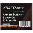 Papier ścierny 50szt. krążek 125mm P36 na rzep KD11806