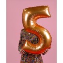 Number Copper Copper Number 5 Foil Balloon 76 cm