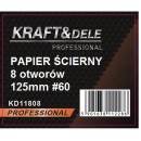 Papier ścierny 50szt. krążek 125mm P60 na rzep KD11808