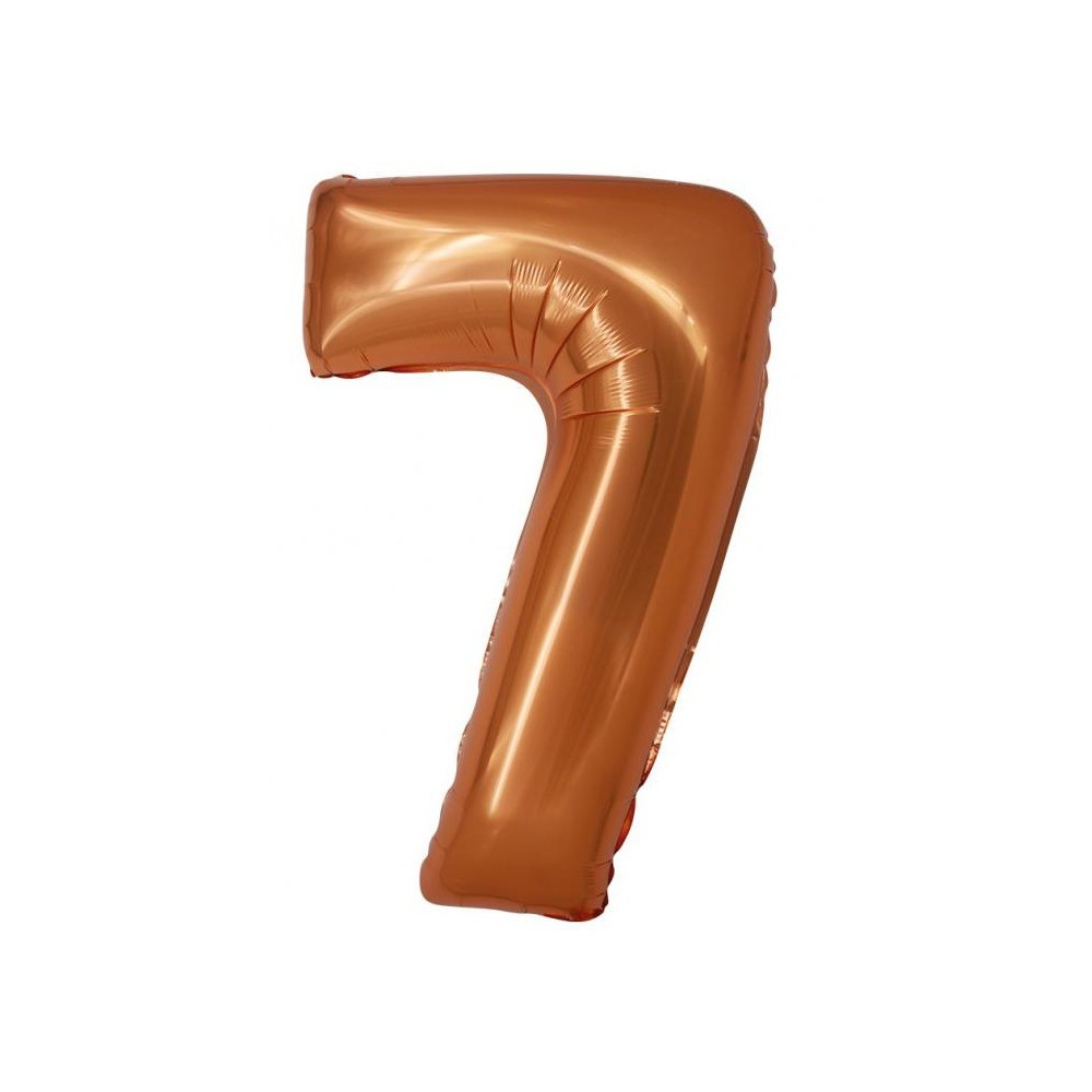 Number Copper Copper number 7 foil balloon 76 cm