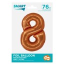 Number Copper Copper Number 8 Foil Balloon 76 cm