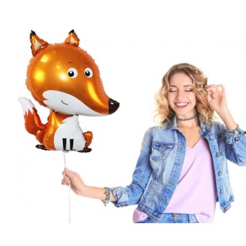 Animals Sitting Fox foil balloon 62 cm
