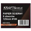 Papier ścierny 50szt. krążek 125mm na rzep KD11810