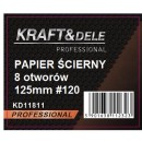 Papier ścierny 50szt. krążek 125mm P120 na rzep KD11811
