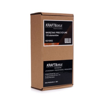 Zestaw wkrętaków precyzyjnych 110szt.  KD10952