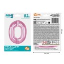 Number Light Pink Pink Number 0 Foil Balloon 92 cm