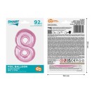Number Light Pink Light Pink Number 8 Foil Balloon 92 cm