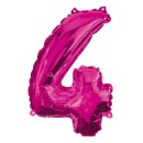 Number Hot Pink Number 4 Foil Balloon 95 cm