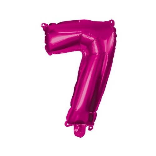 Number Hot Pink Number 7 Foil Balloon 95 cm