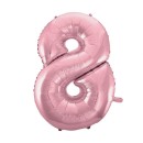 Number Light Pink, Number 8 Foil Balloon 92 cm