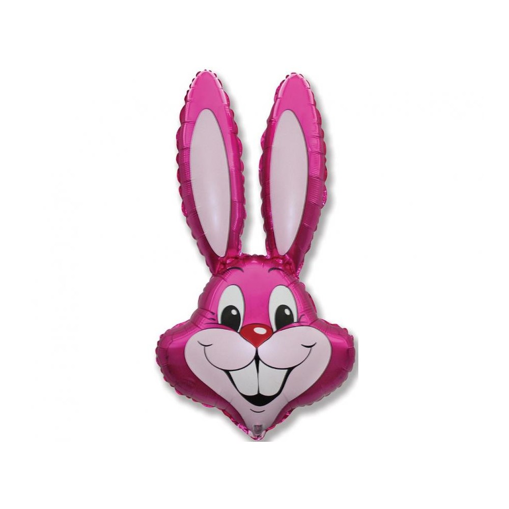 Rabbit Pink Pink Head Foil Balloon 90 cm