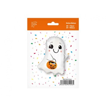 Halloween Ghost with Bucket, Foil Balloon 75 cm
