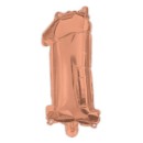 Number Rose Gold Number 1 Foil Balloon 95 cm