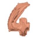 Number Rose Gold Number 4 Foil Balloon 95 cm