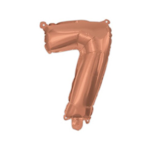 Number Rose Gold number 7 foil balloon 95 cm