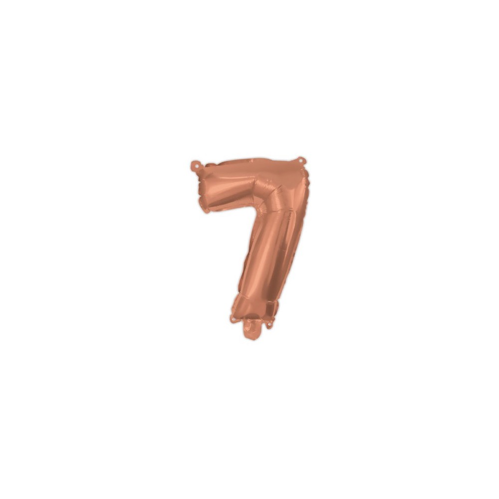 Number Rose Gold number 7 foil balloon 95 cm