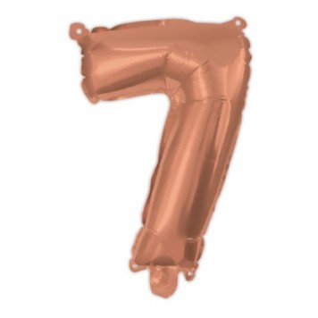 Number Rose Gold number 7 foil balloon 95 cm