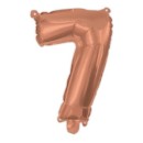 Number Rose Gold number 7 foil balloon 95 cm