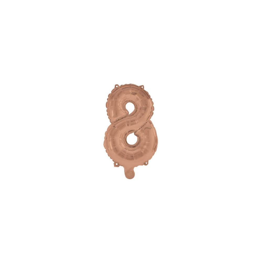 Number Rose Gold number 8 foil balloon 95 cm