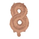 Number Rose Gold number 8 foil balloon 95 cm