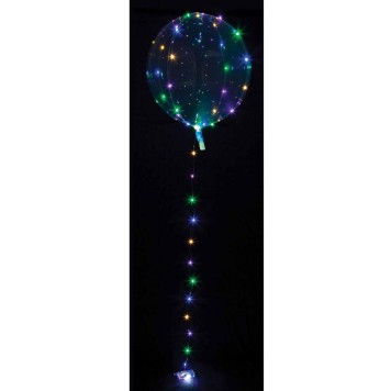 Colour Glowing LED Balloon, Transparent