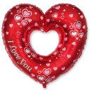 Love Fancy Heart foil balloon 86 cm (WP)