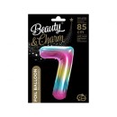Number Rainbow Rainbow number 7 foil balloon 85 cm
