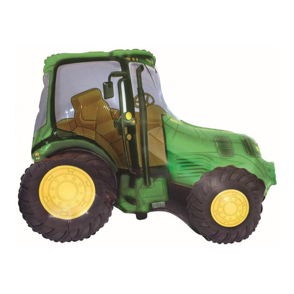 Tractor Green foil balloon 94 cm