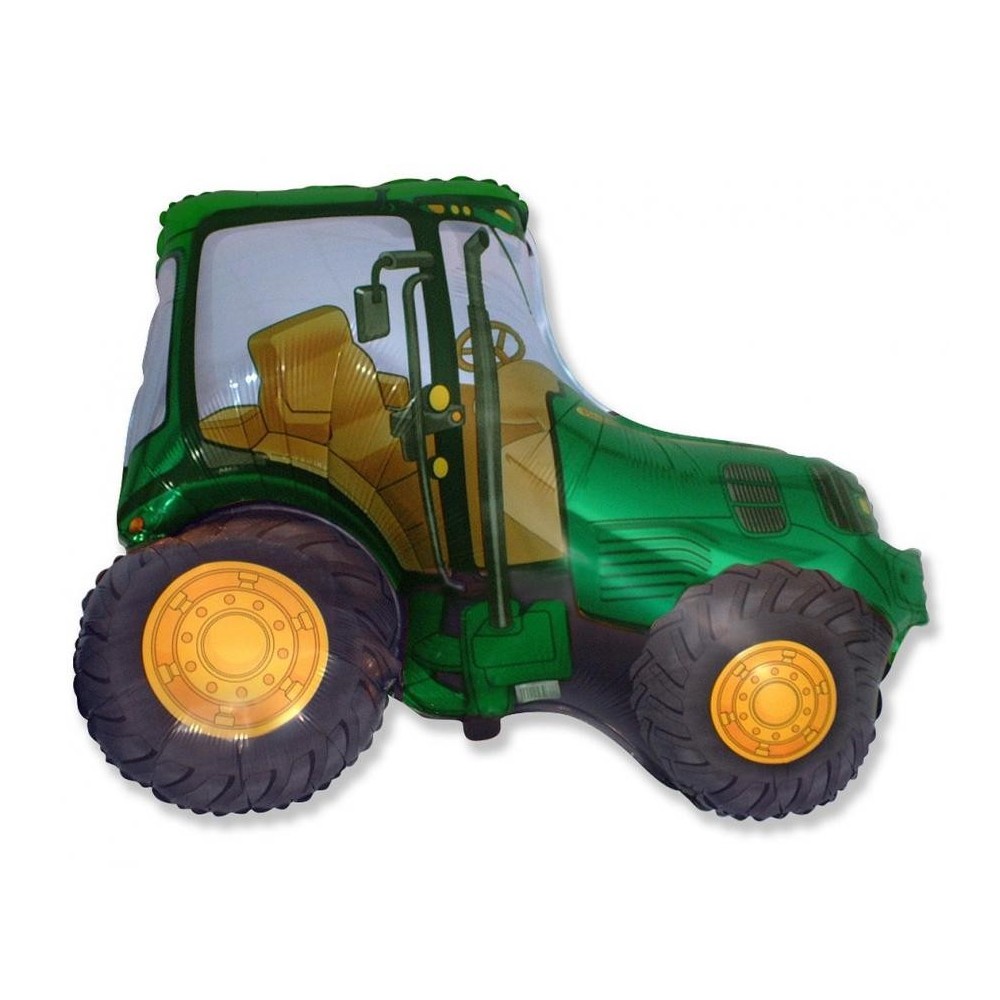 Tractor Green foil balloon 94 cm (WP)