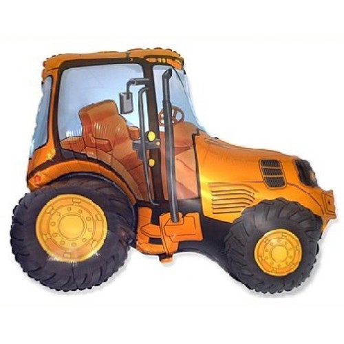 Tractor Orange foil balloon 94 cm (WP)