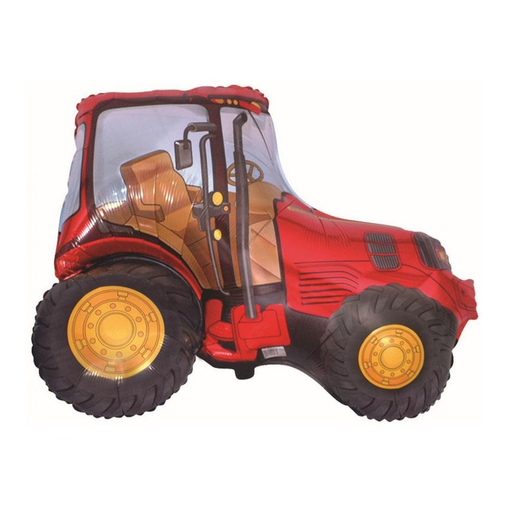 Tractor Red foil balloon 94 cm