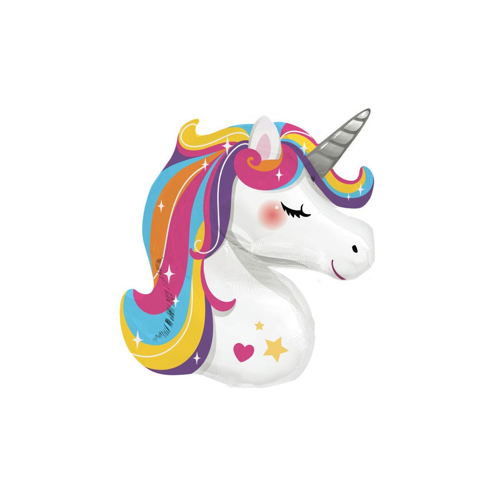 Unikornis Bright Rainbow fólia lufi 78 cm