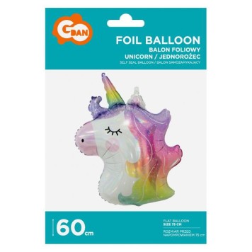 Unicorn Head foil balloon 60 cm