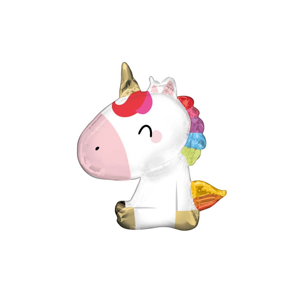 Unikornis Sitting fólia lufi 70 cm