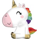 Unicorn Sitting  foil balloon 73 cm