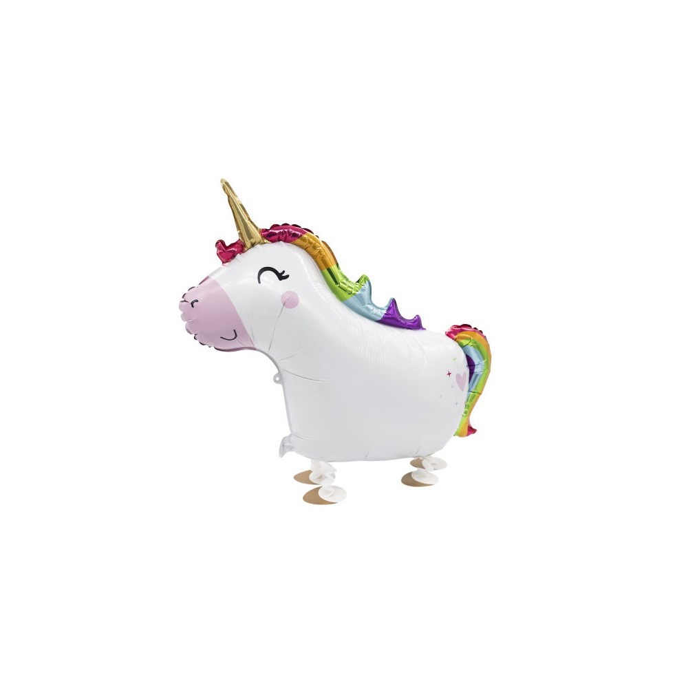 Unicorn Smile walking foil balloon 81 cm