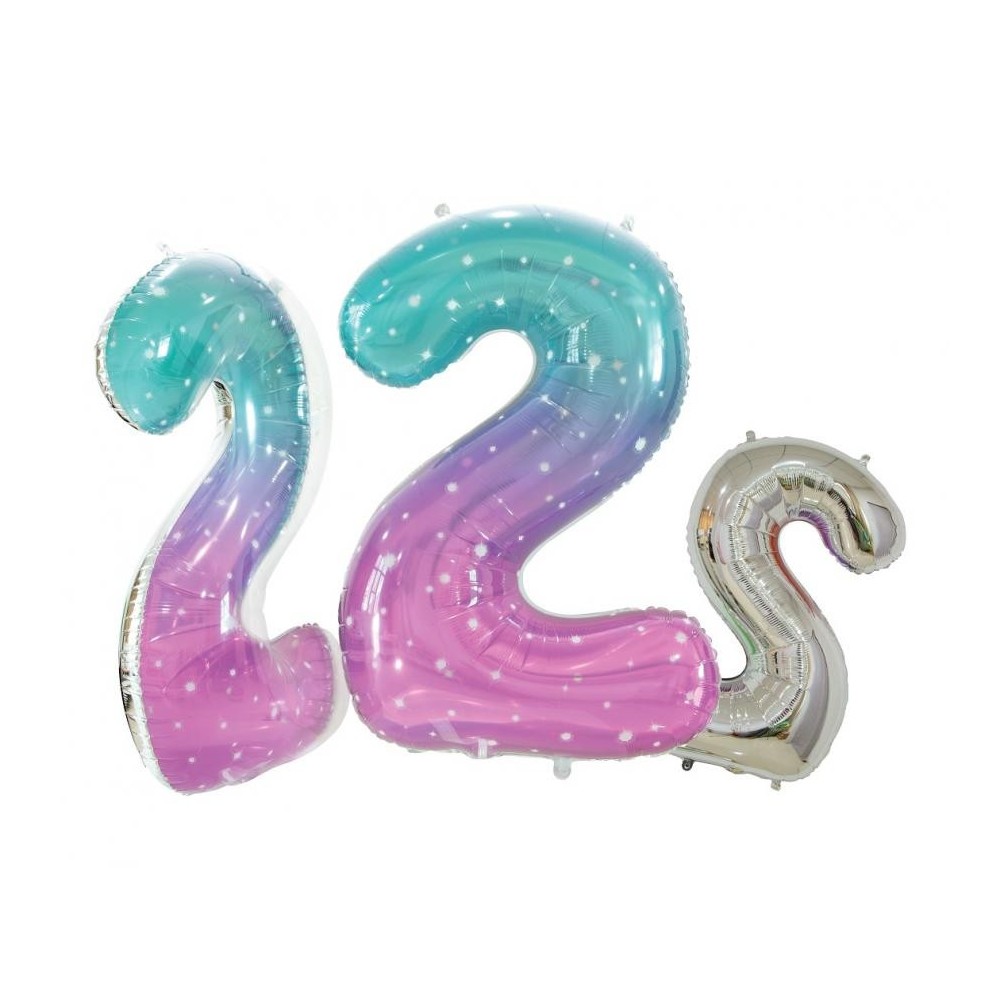 Number Space Space number 2 foil balloon 78 cm