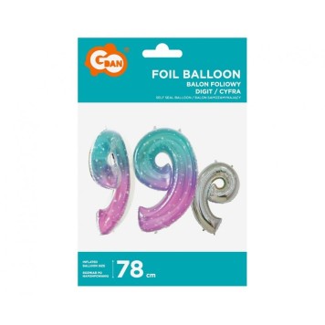 Number Space Space number 9 foil balloon 78 cm