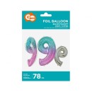 Number Space Space number 9 foil balloon 78 cm