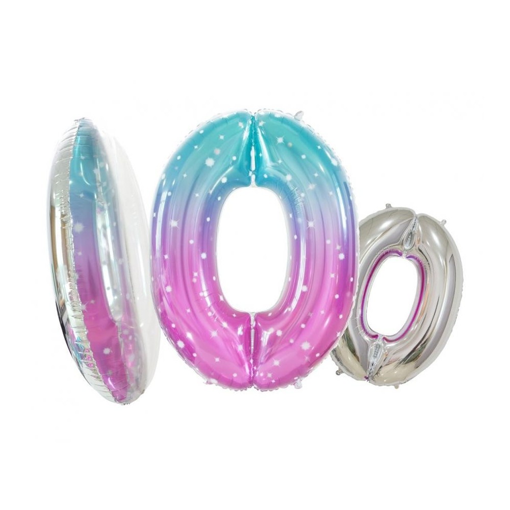 Number Space, Space 0 foil balloon 78 cm