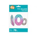 Number Space, Space 0 foil balloon 78 cm