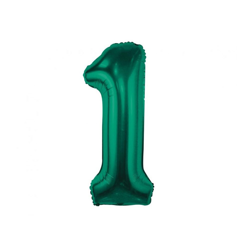Number B&C Bottle Green Green Number 1 Foil Balloon 85 cm