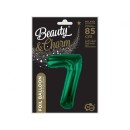 Number B&C Bottle Green Green Number 7 Foil Balloon 85 cm