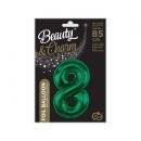 Number B&C Bottle Green Green Number 8 Foil Balloon 85 cm