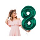 Number B&C Bottle Green Green Number 8 Foil Balloon 85 cm