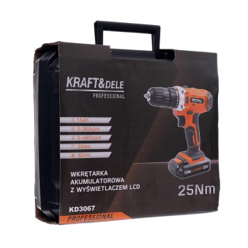Wkrętarka wiertarka akumulatorowa 20V Li-ion LCD KD3067