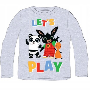 Bing Play Grey children's long sleeve shirt 6 years / 116 cm