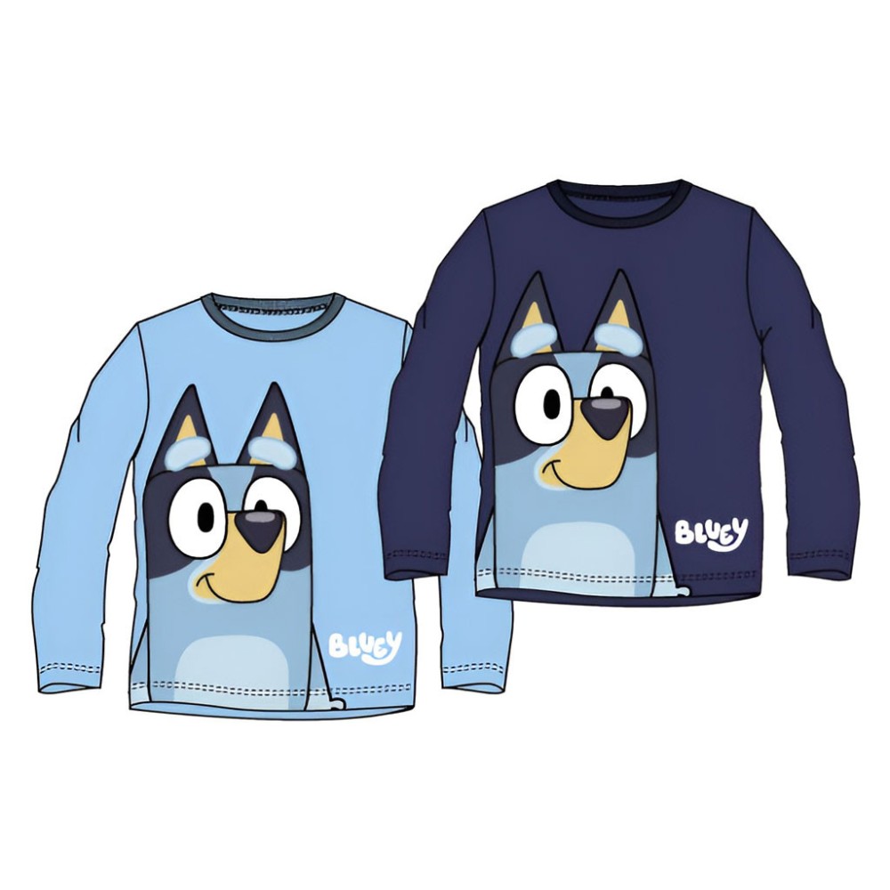 Bluey Blue children's long sleeve top, 3-6 years