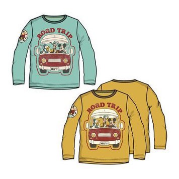 Disney Mickey  Road Trip children's long-sleeve t-shirt, top 3-8 years