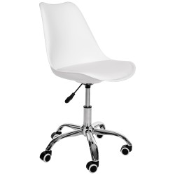 FOTEL OBROTOWY FD005 BIAŁY